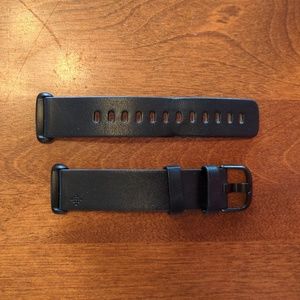 Fitbit Charge 5 Premium Horween® Leather Band (Black) - Small